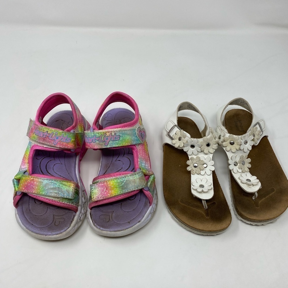 Bundle of Toddler Girls Size 11 Sandals